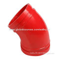 ASTM A536 Fittings, Ductile Iron Grooved, Made of ASTM A536, Paint/Epoxy Powder